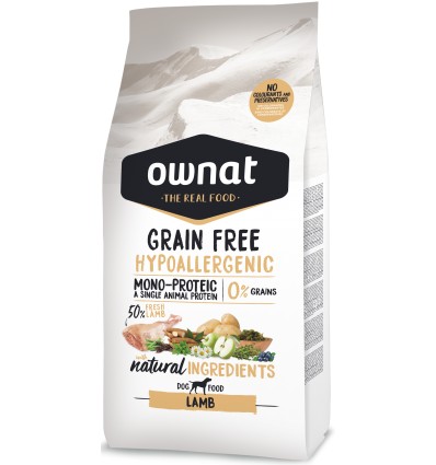 Ownat Cão Grain Free Hypo Lamb