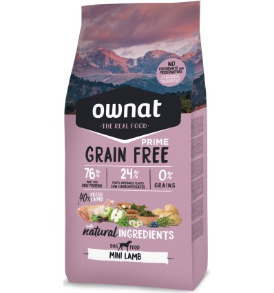 Ownat Cão Grain Free Adult Lamb