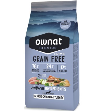 Ownat Cão Grain Free Senior Chicken & Turkey