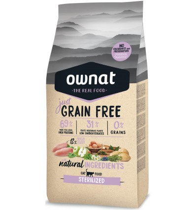 Ownat Gato Grain Free JUST Sterilised Chicken