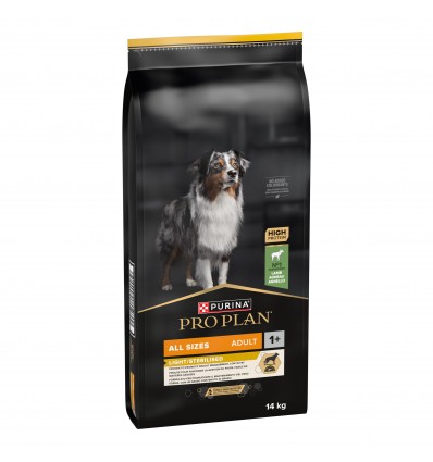 Purina Pro Plan Cão Adult All Sizes Light/Sterilised Borrego