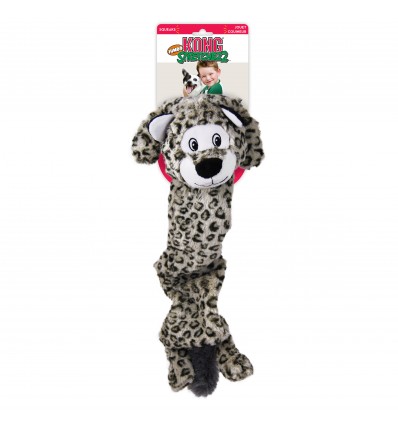 Brinquedo Kong Peluche Elástico Jumbo Stretchezz c/ som Leopardo - XL (75 cm)