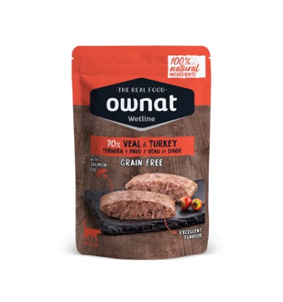 Ownat Gato Wetline Grain Free Vitela com Perú