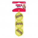 Brinquedo Kong Squeakair Bola de Ténis c/ som - Medium- Emb. 3 bolas (AST2E)