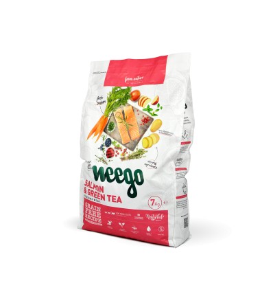 Weego Gato Adulto Esterilizado Salmão e Chá Verde