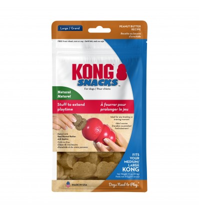 Kong Snacks/Bolachas p/rechear Brinquedos - Manteiga de Amendoim - Large (XR1E)