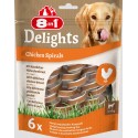 8in1 Snacks Cão Delights Chicken Spirals (6un)