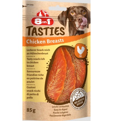 8in1 Snacks Cão Tasties Chicken Bresasts 85gr