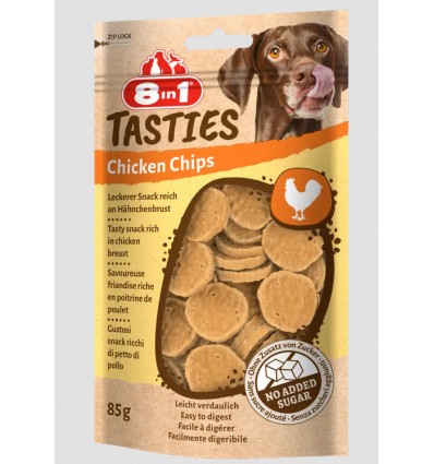 8in1 Snacks Cão Tasties Chicken Chips 85gr