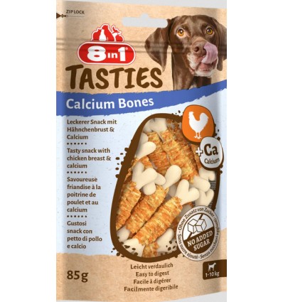 8in1 Snacks Cão Tasties Calcium Bones 85gr