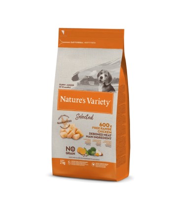 Nature's Variety Selected Cão Sem Cereais Puppy Frango